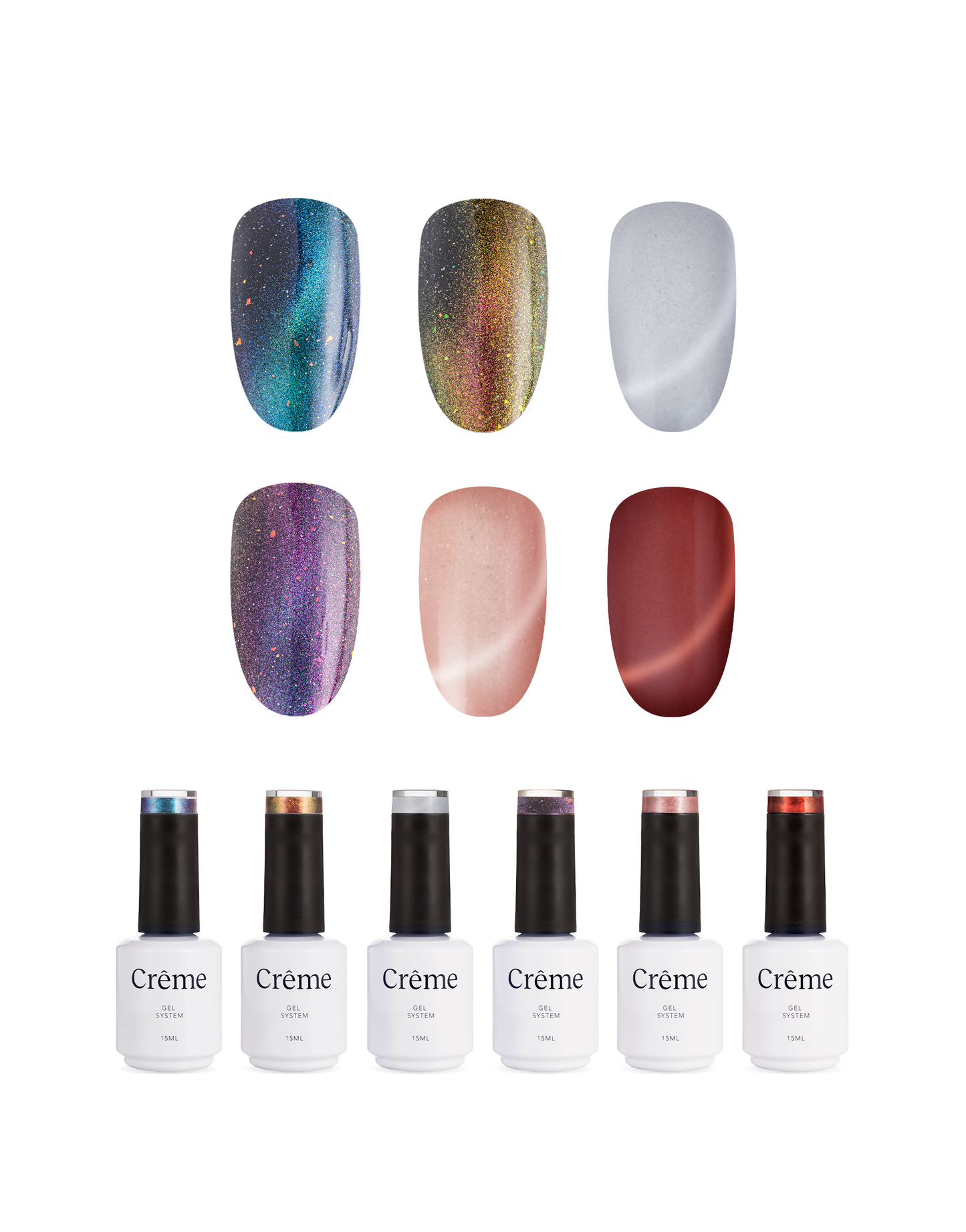 Gama Cat Eye | 6 esmaltes 15ml