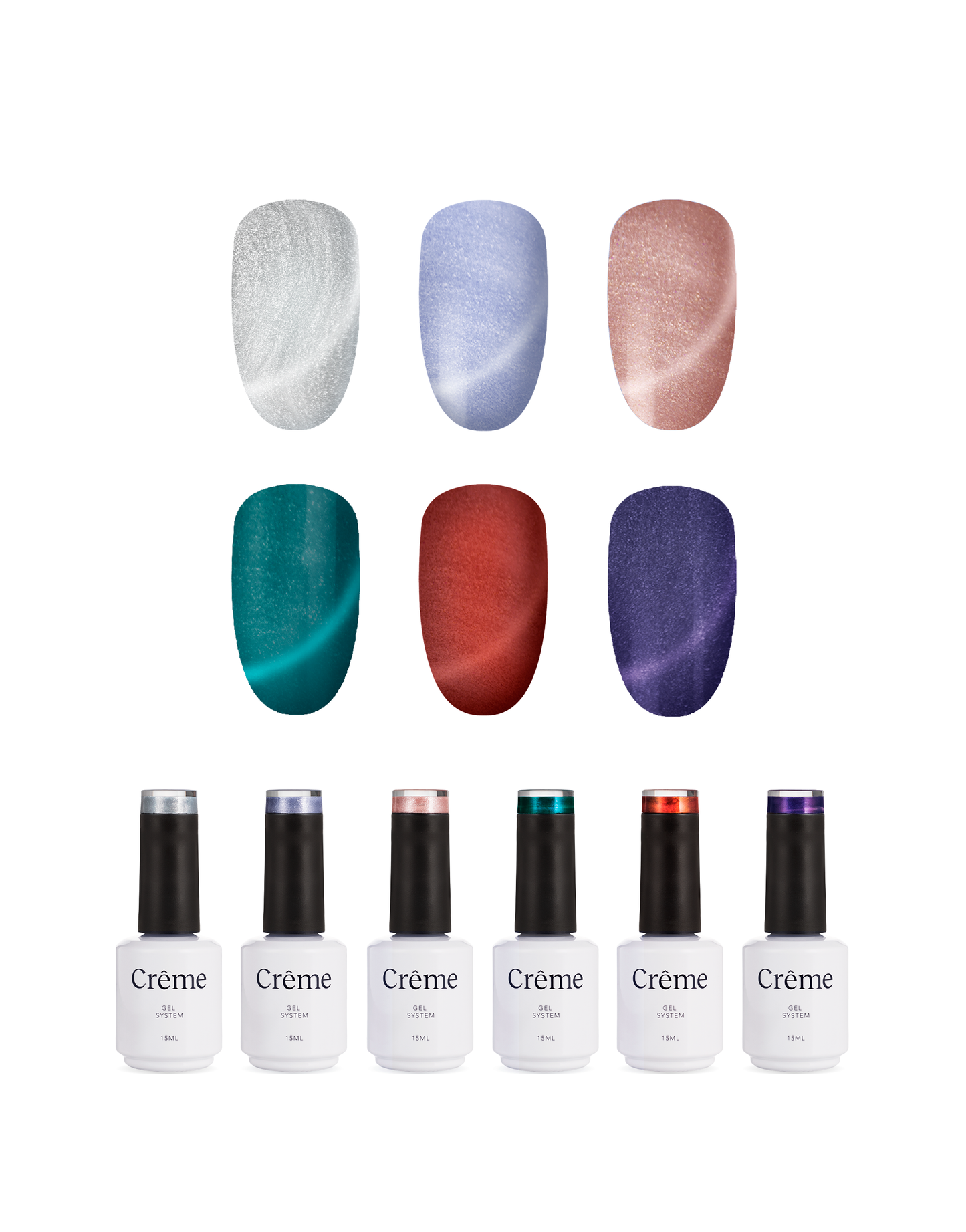 Gama Cat Eye Classic | 6 esmaltes 15ml