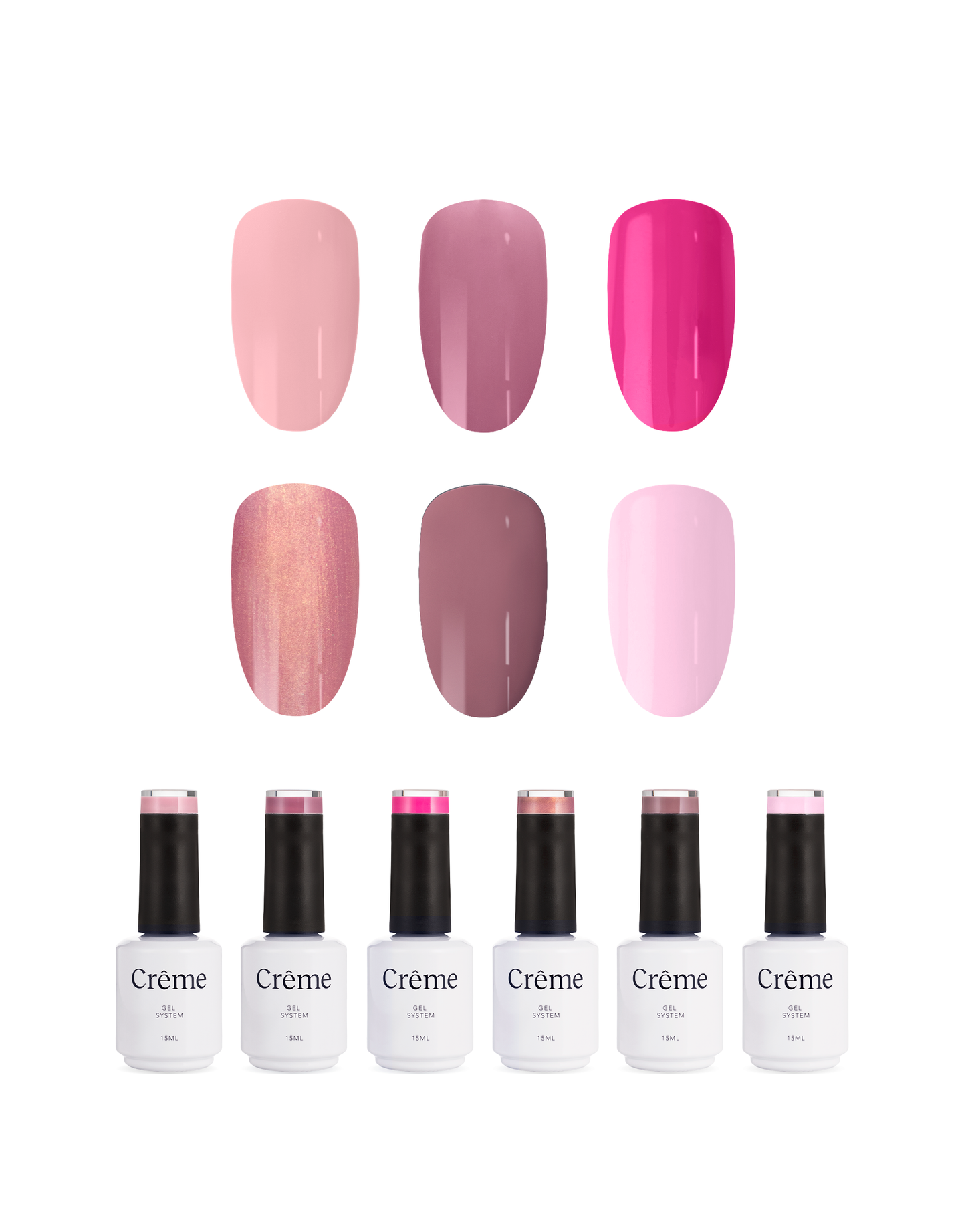 Gama Rosas | 6 Esmaltes 15ml