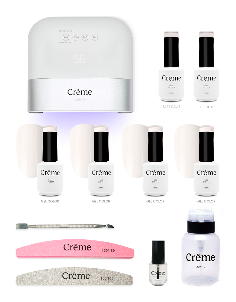 PERSONAL PLUS+ | Kit Pro Uñas Gel Todo en Uno con Lámpara Portátil | 12 Piezas