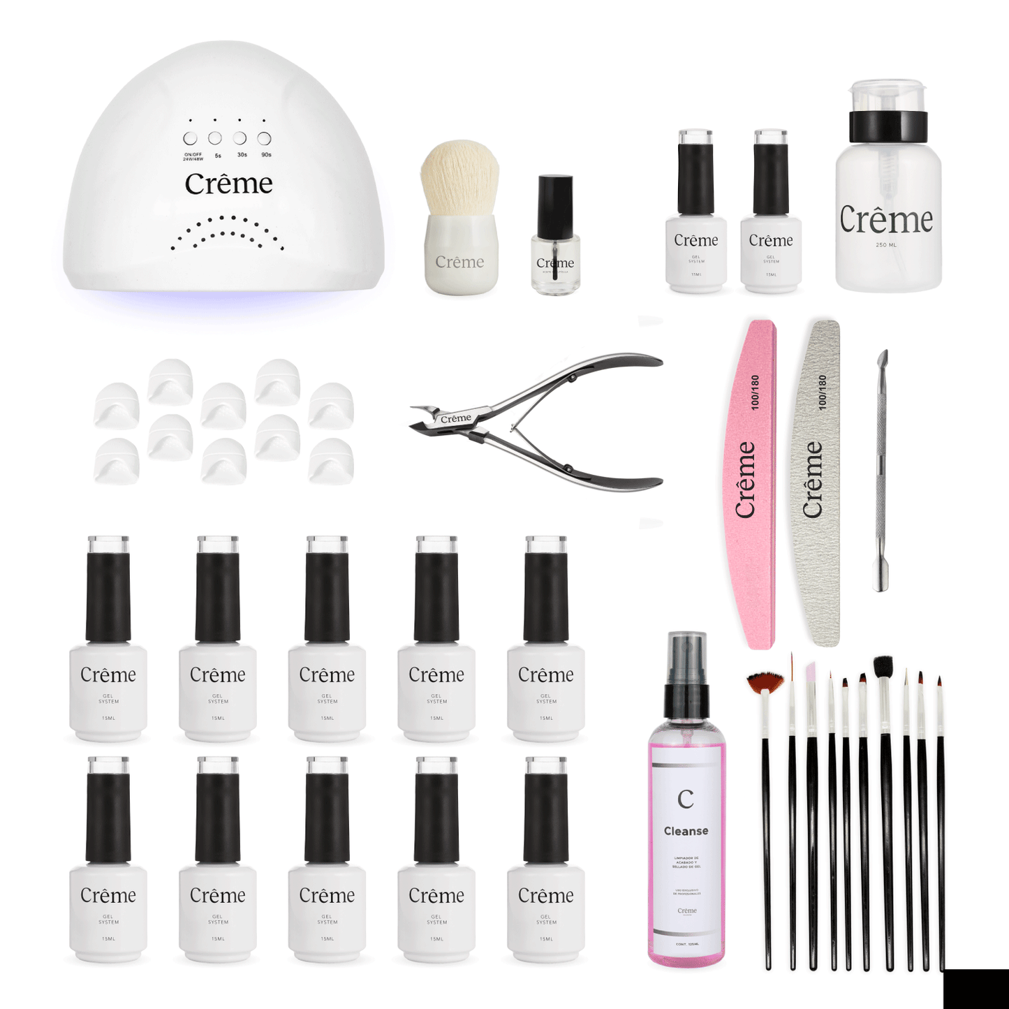 KIT EMPRENDE | Kit Pro Uñas Gel + Curso En Línea | 42 Piezas