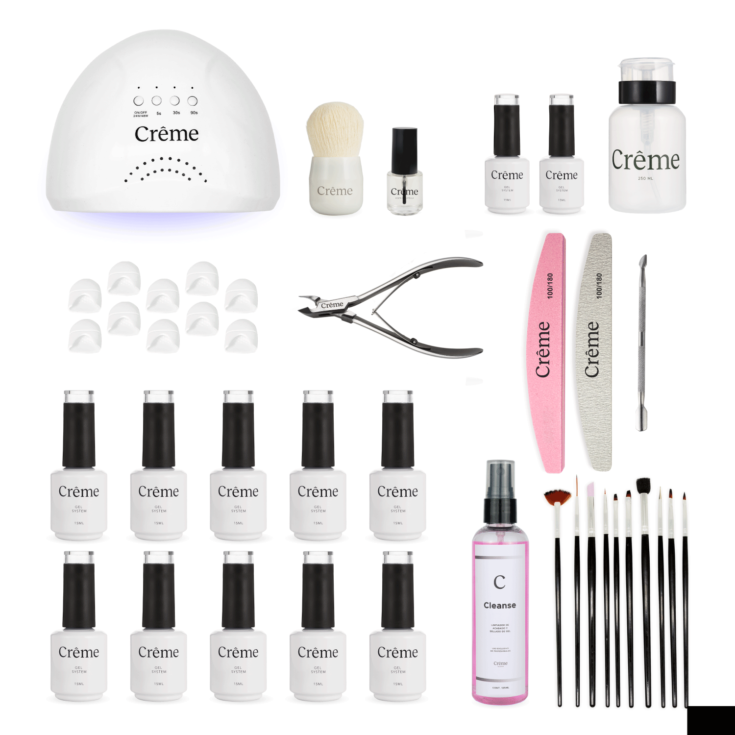 KIT EMPRENDE | Kit Pro Uñas Gel + Curso En Línea | 42 Piezas