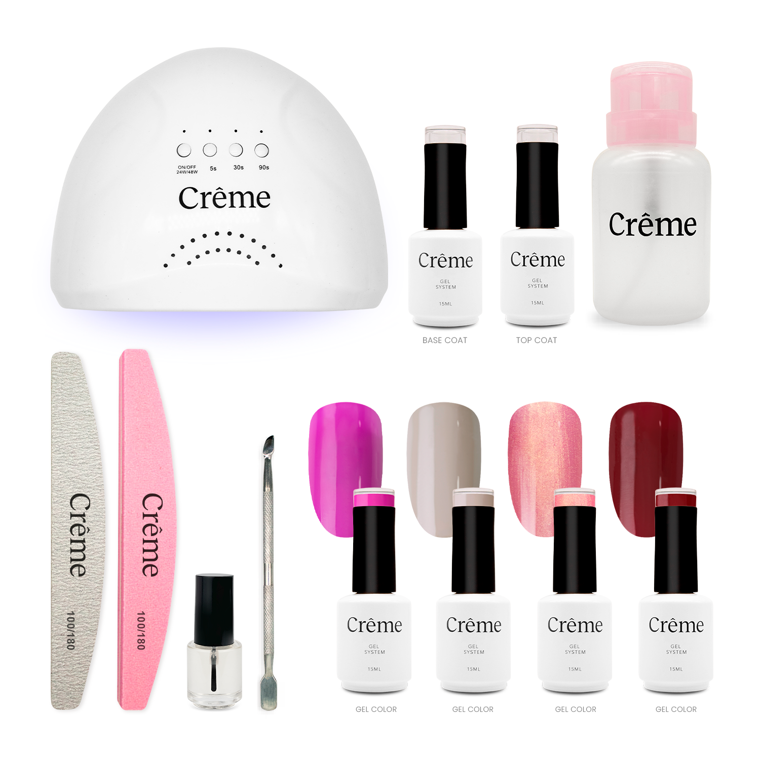 PERSONAL KIT | Kit Ideal Uñas Gel Todo en Uno | 12 Piezas