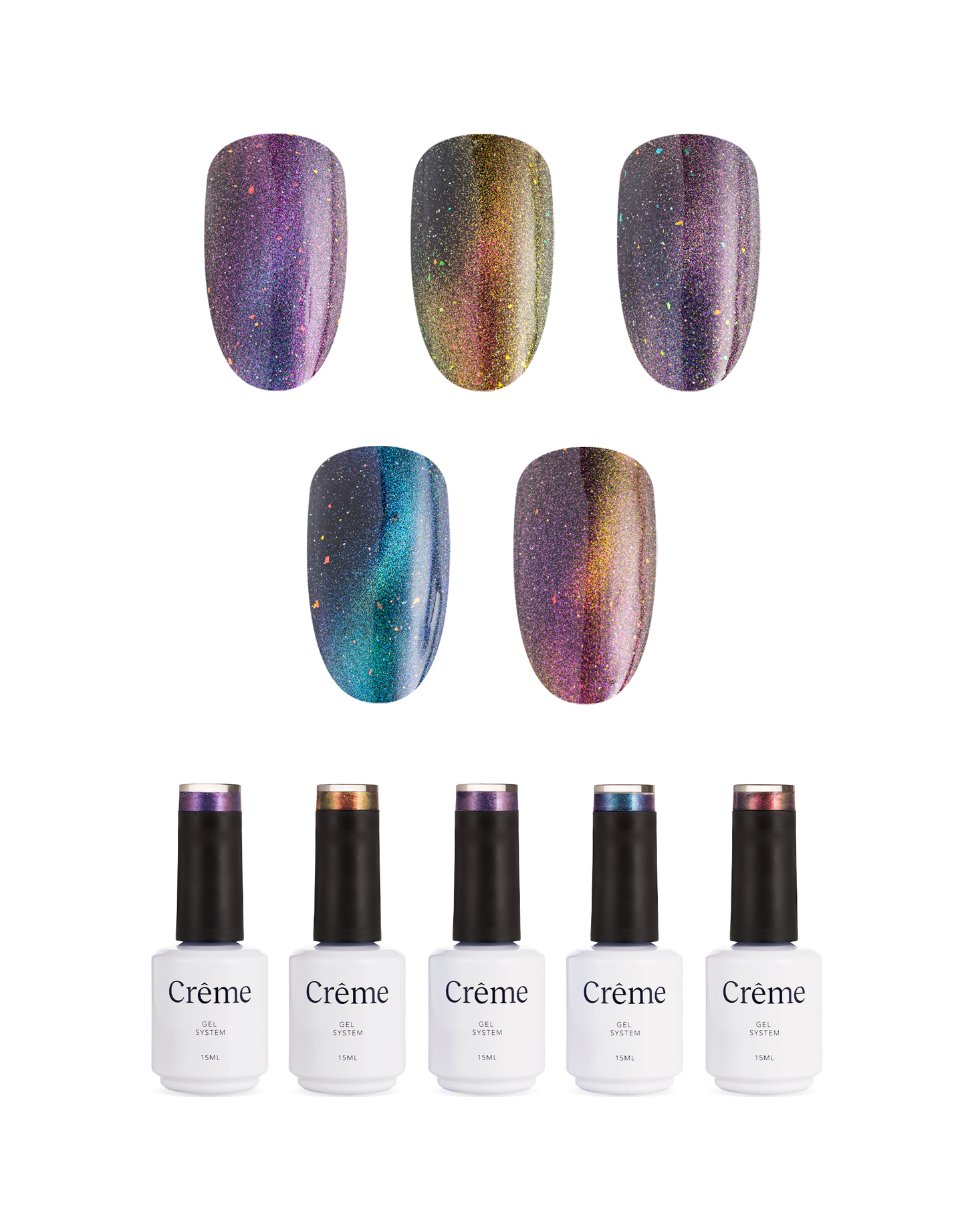 Gama Cat Eye Dual | 5 esmaltes 15ml