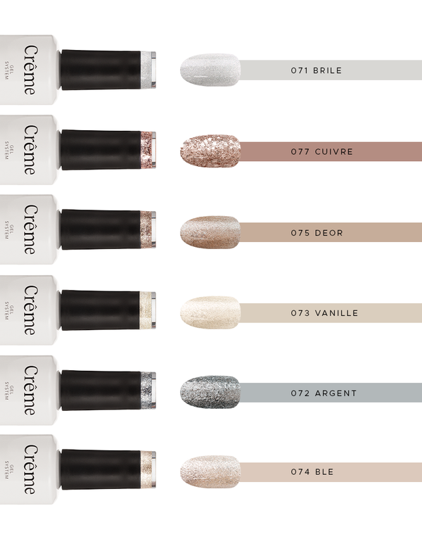 Gama Glitter | 6 Esmaltes 15ml