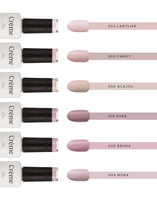 Gama Nudes | 6 Esmaltes 15ml