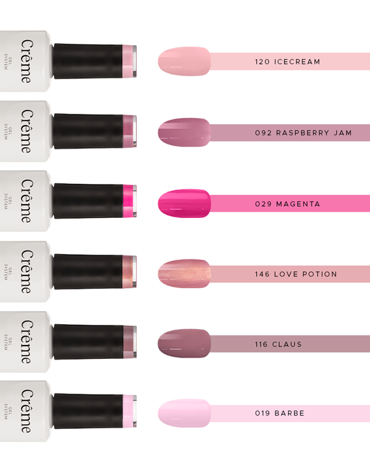 Gama Rosas | 6 Esmaltes 15ml