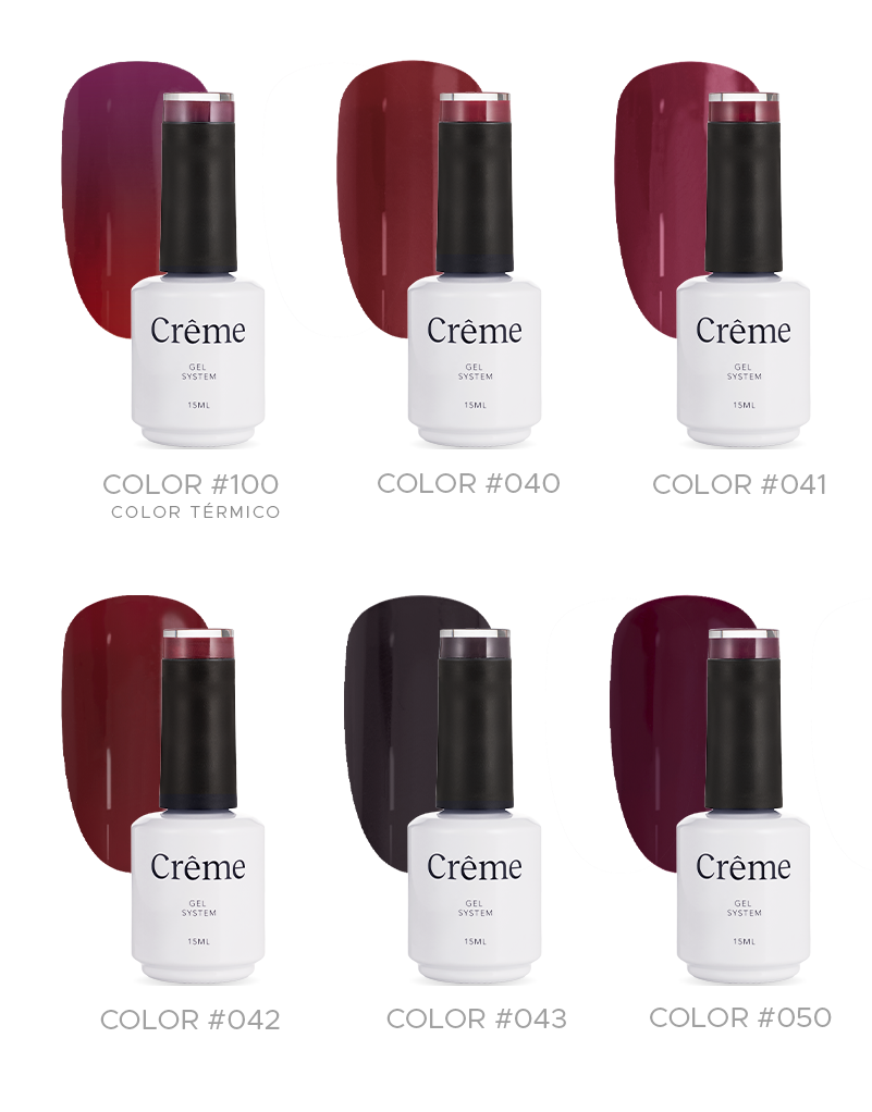 Gama Tintos | 6 esmaltes 15ml
