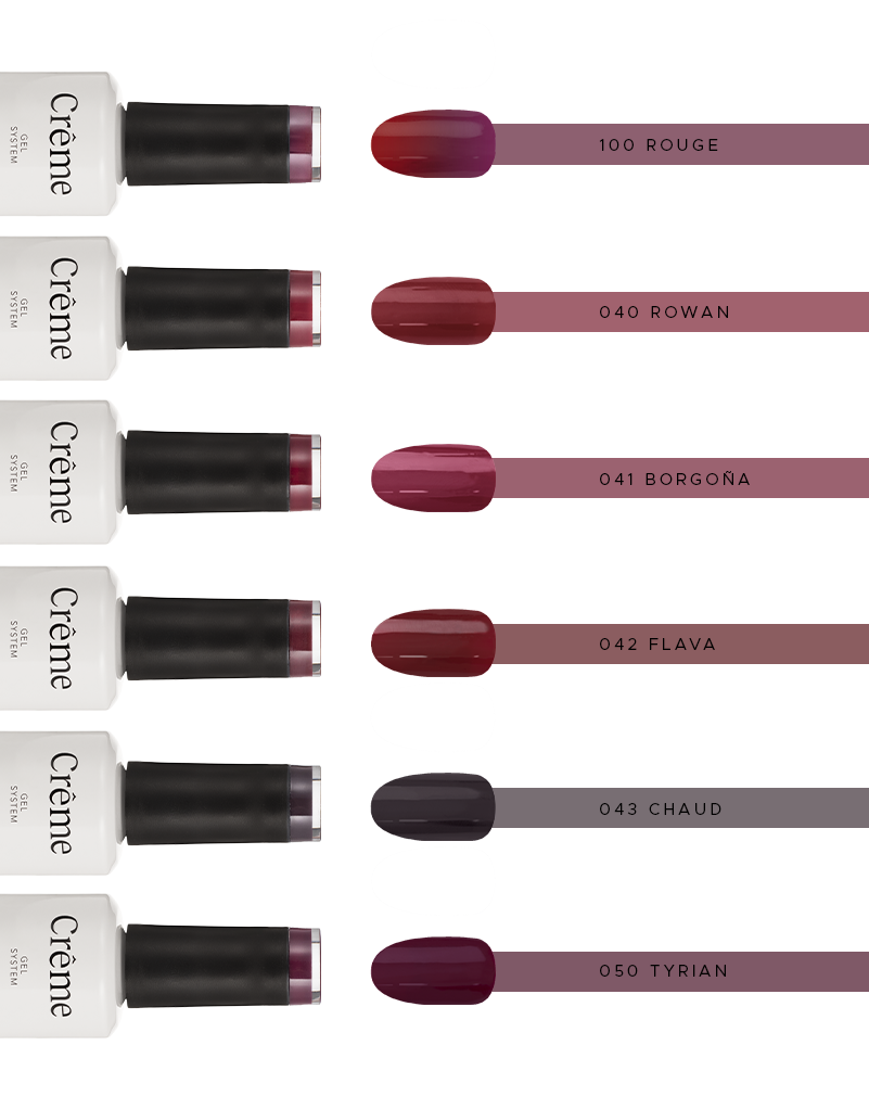 Gama Tintos | 6 esmaltes 15ml