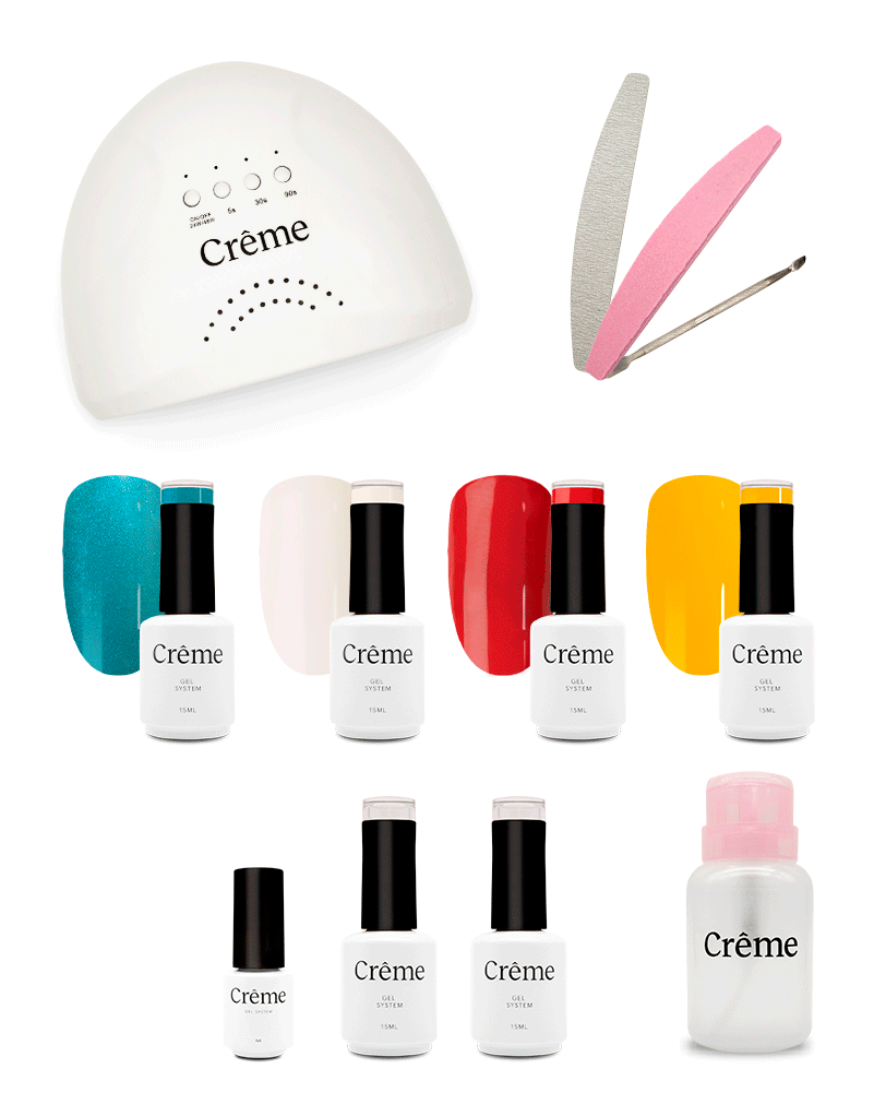 PERSONAL KIT | Kit Ideal Uñas Gel Todo en Uno | 12 Piezas