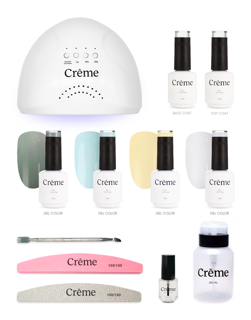 KIT PERSONAL | Kit Ideal Uñas Gel Todo en Uno | 12 Piezas