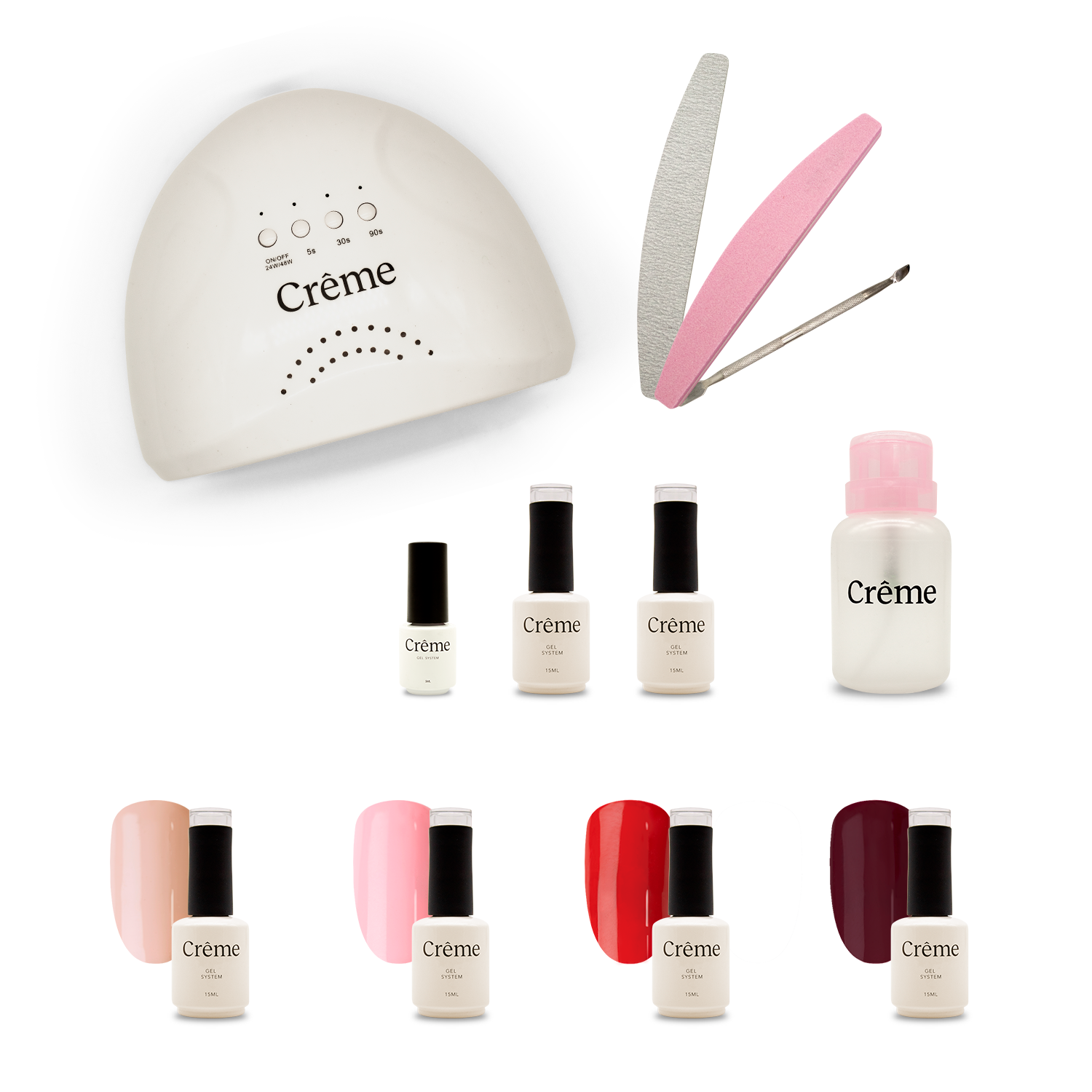 PERSONAL KIT | Kit Ideal Uñas Gel Todo en Uno | 12 Piezas