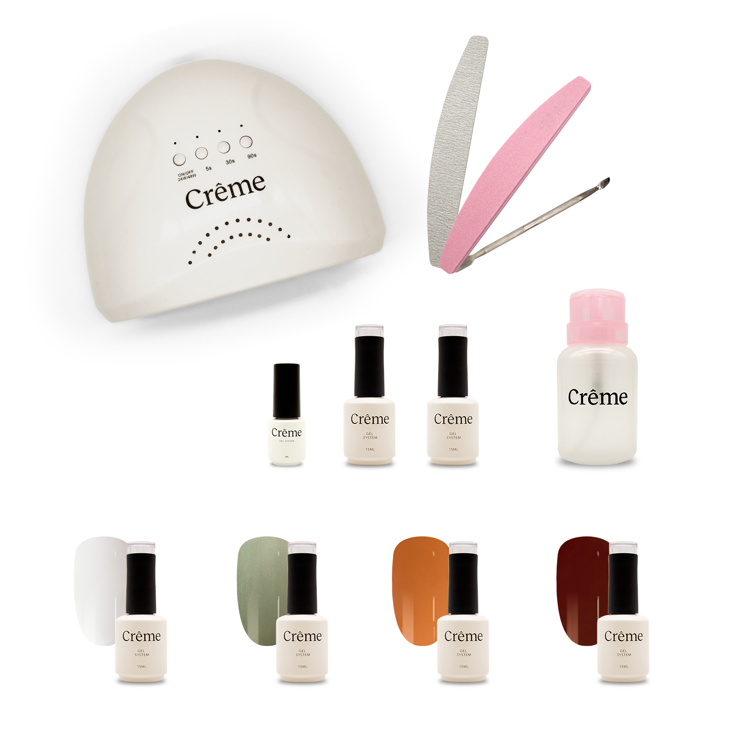 PERSONAL KIT | Kit Ideal Uñas Gel Todo en Uno | 12 Piezas