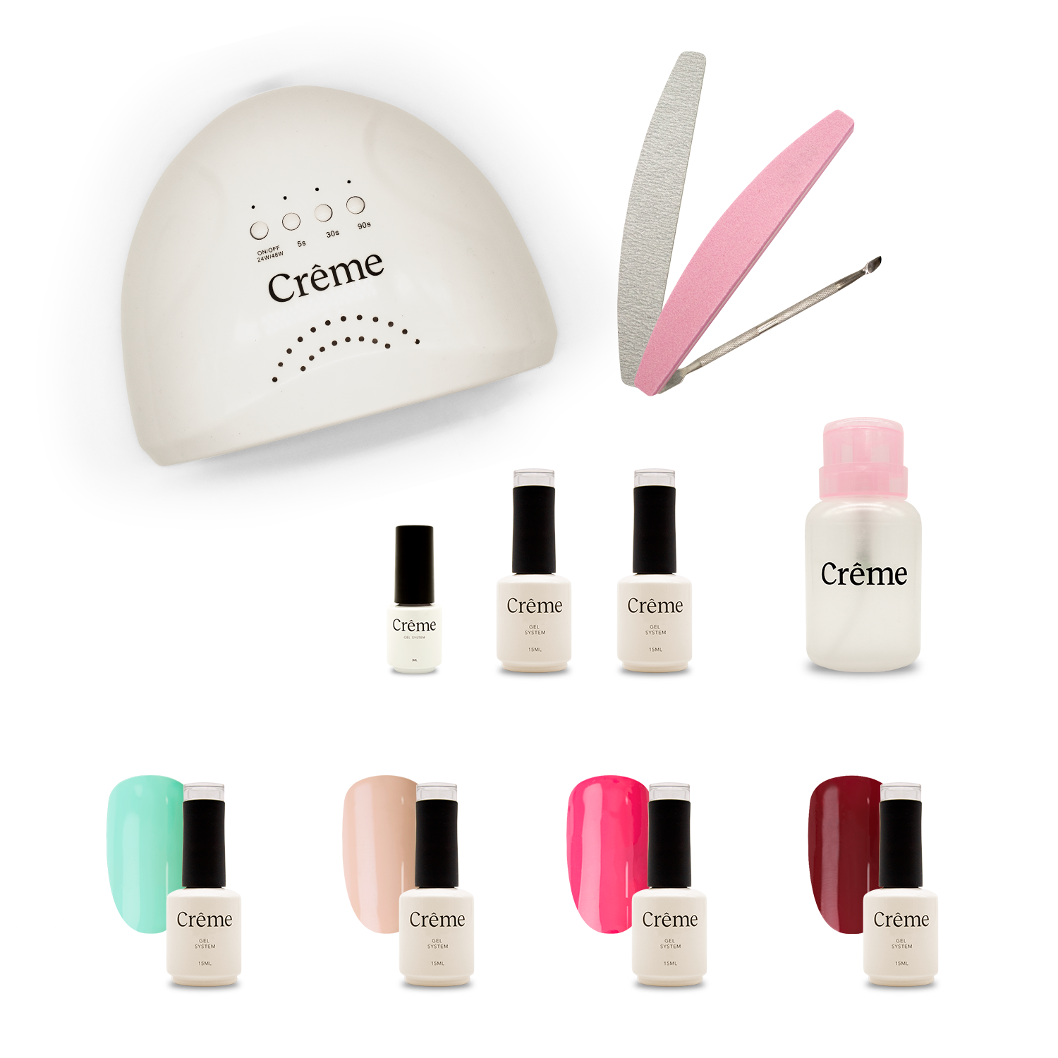 PERSONAL KIT | Kit Ideal Uñas Gel Todo en Uno | 12 Piezas