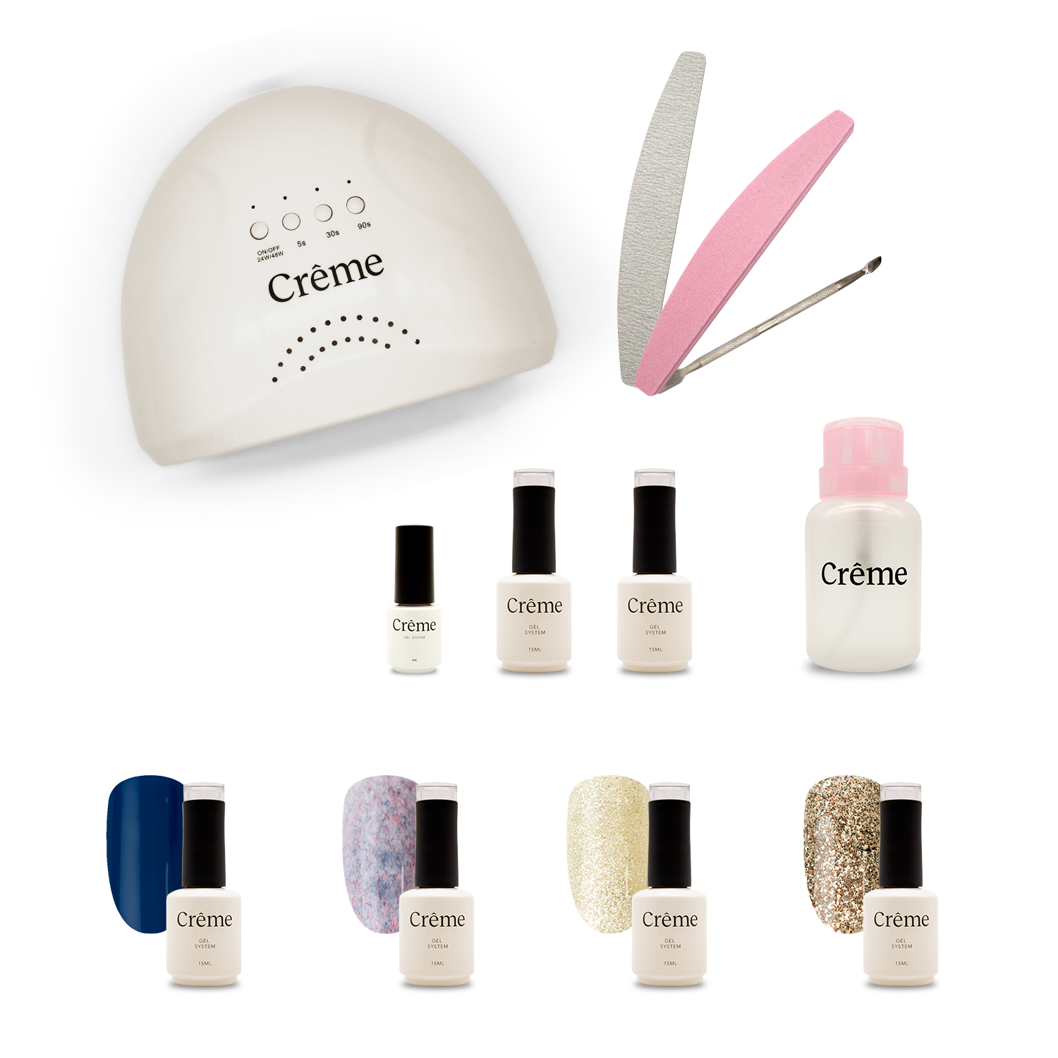 PERSONAL KIT | Kit Ideal Uñas Gel Todo en Uno | 12 Piezas