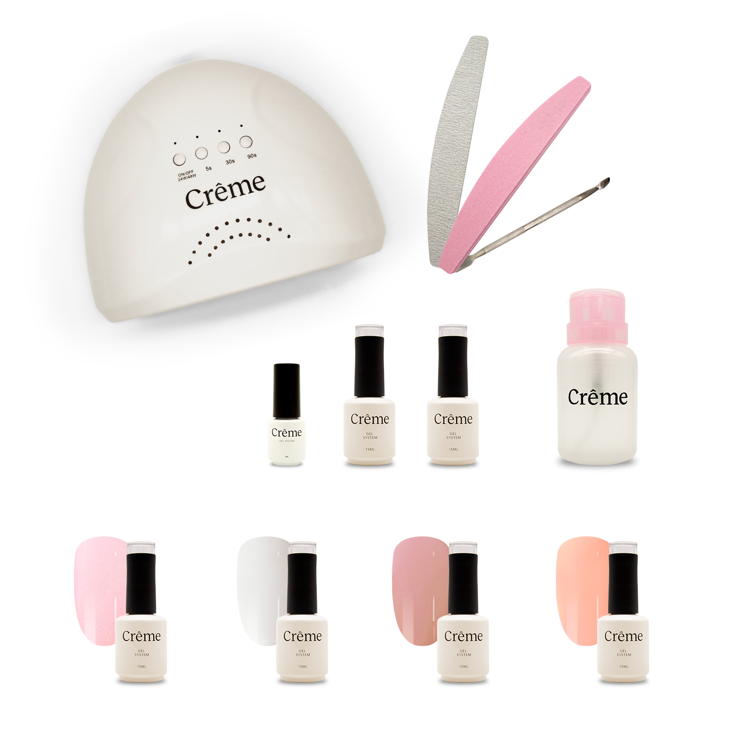 PERSONAL KIT | Kit Ideal Uñas Gel Todo en Uno | 12 Piezas