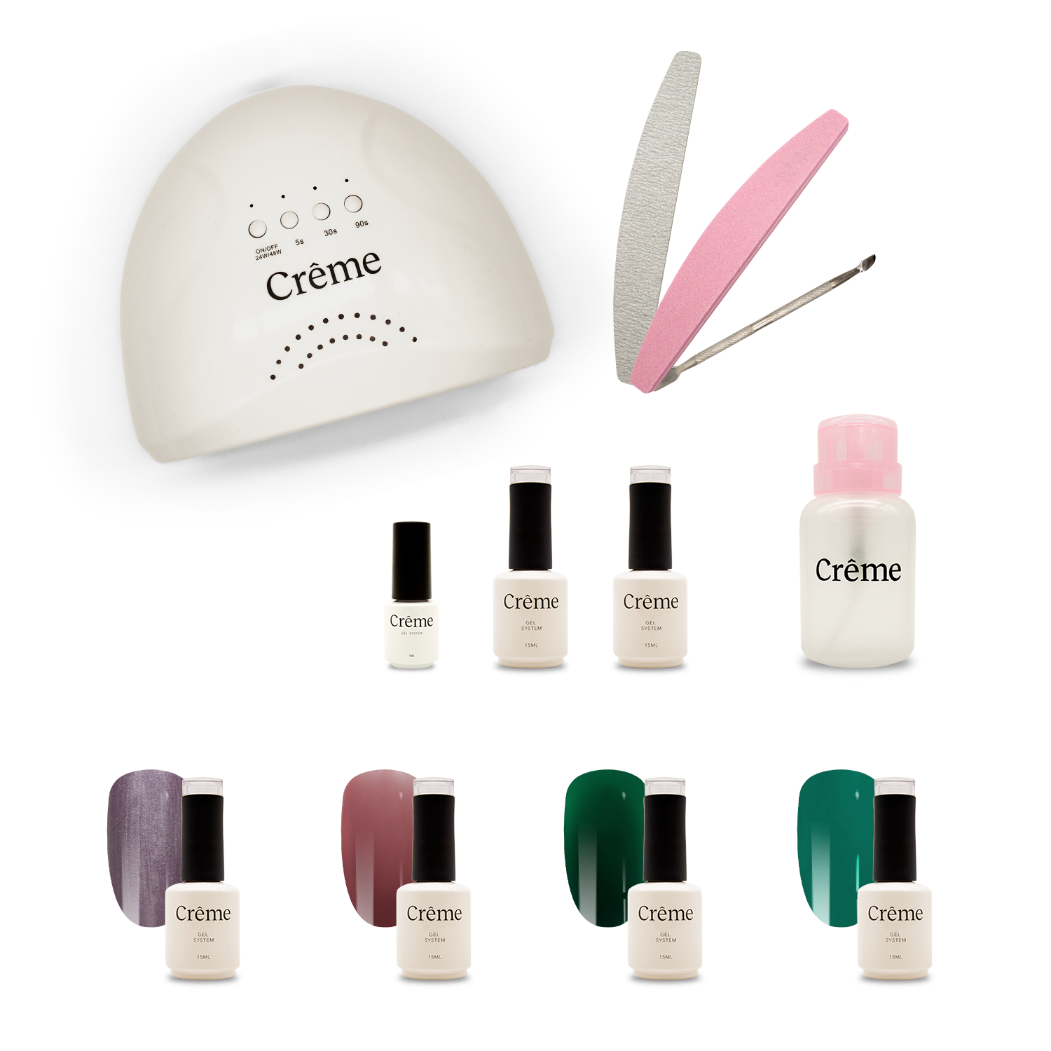PERSONAL KIT | Kit Ideal Uñas Gel Todo en Uno | 12 Piezas