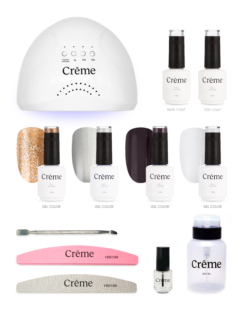 KIT PERSONAL | Kit Ideal Uñas Gel Todo en Uno | 12 Piezas