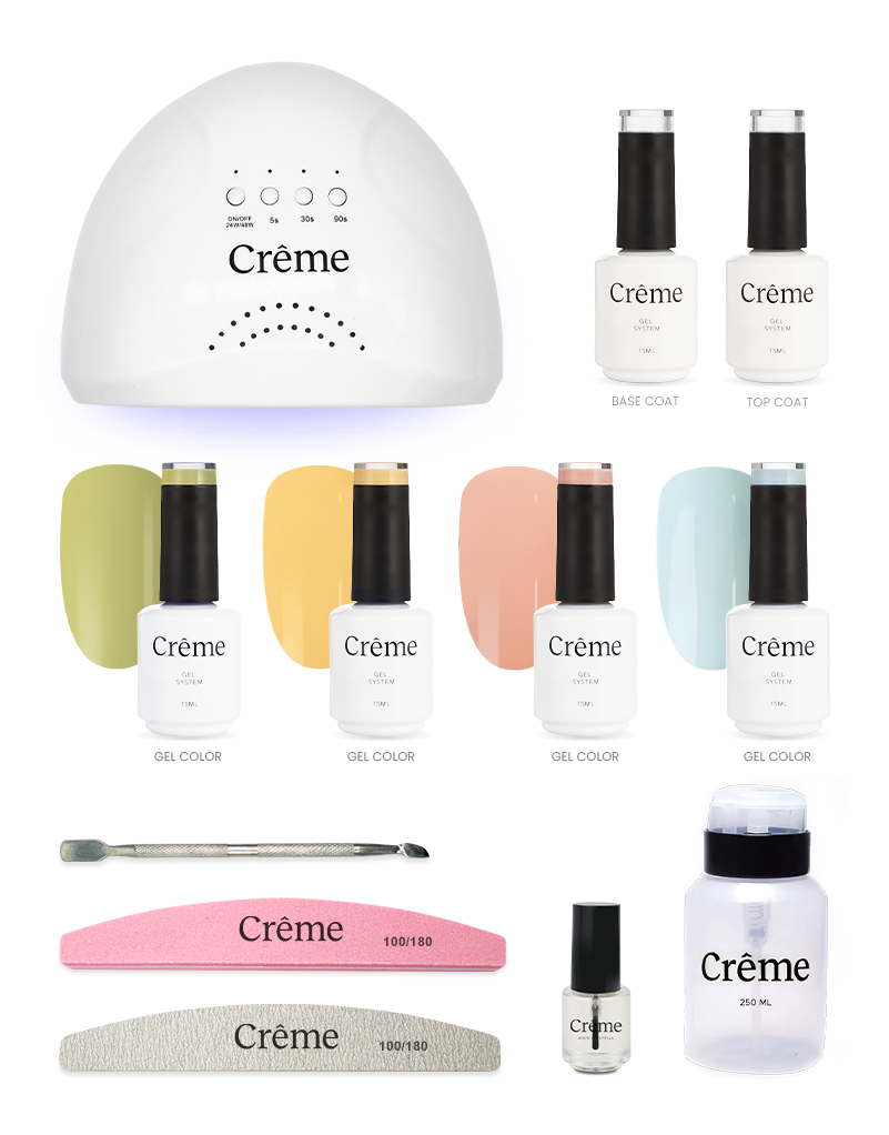 KIT PERSONAL | Kit Ideal Uñas Gel Todo en Uno | 12 Piezas