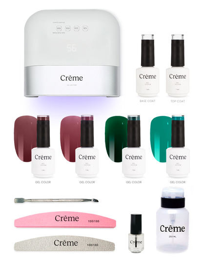 KIT PERSONAL PLUS | Kit Completo Uñas Gel con Lámpara Portátil | 12 Piezas