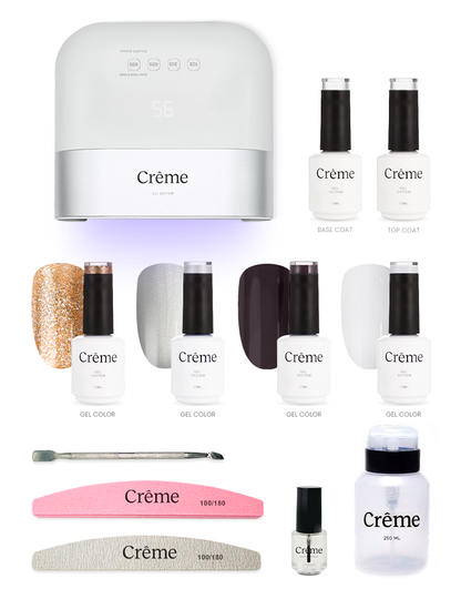KIT PERSONAL PLUS | Kit Completo Uñas Gel con Lámpara Portátil | 12 Piezas