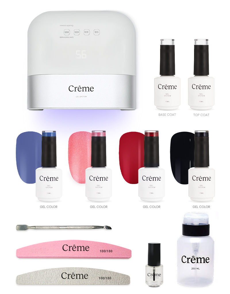 KIT PERSONAL PLUS | Kit Completo Uñas Gel con Lámpara Portátil | 12 Piezas