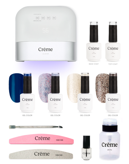 KIT PERSONAL PLUS | Kit Completo Uñas Gel con Lámpara Portátil | 12 Piezas