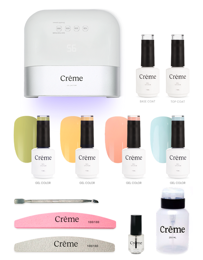 KIT PERSONAL PLUS | Kit Completo Uñas Gel con Lámpara Portátil | 12 Piezas