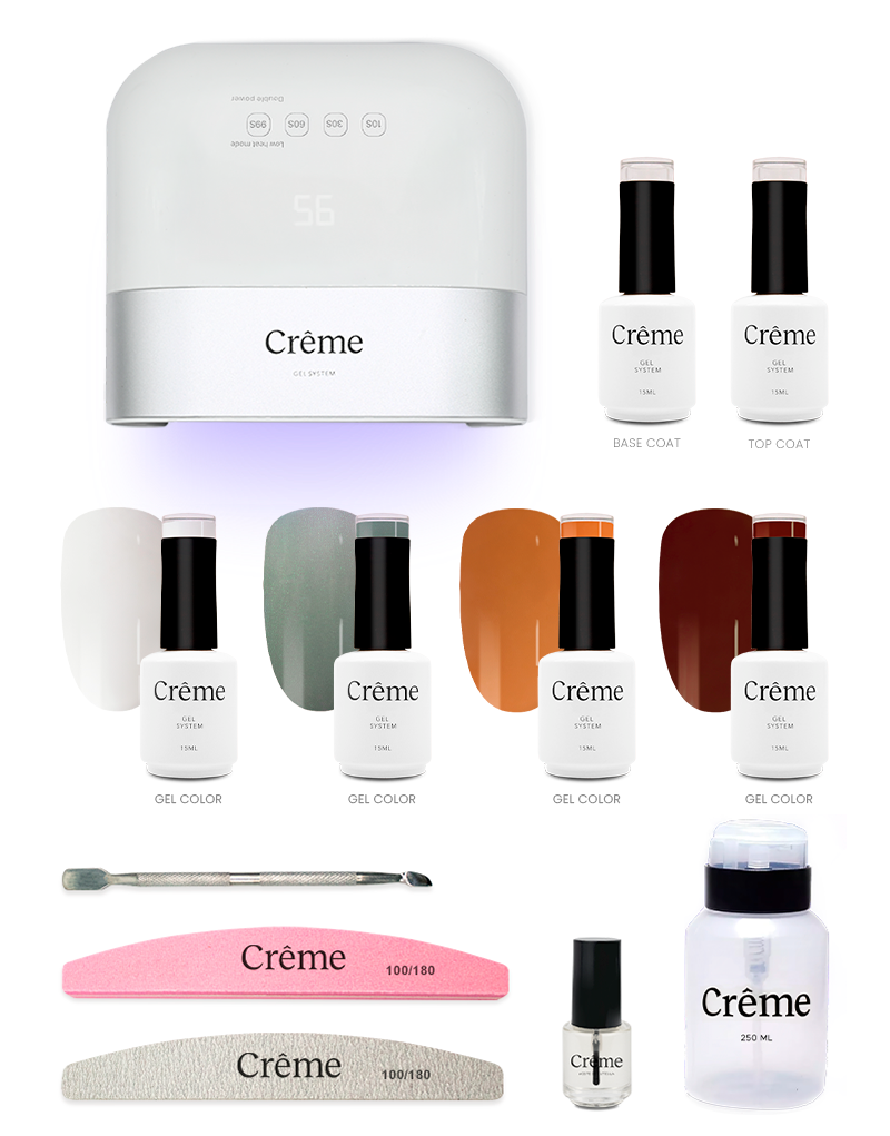 PERSONAL PLUS KIT | Kit Pro Uñas Gel Todo en Uno con Lámpara Portátil | 12 Piezas