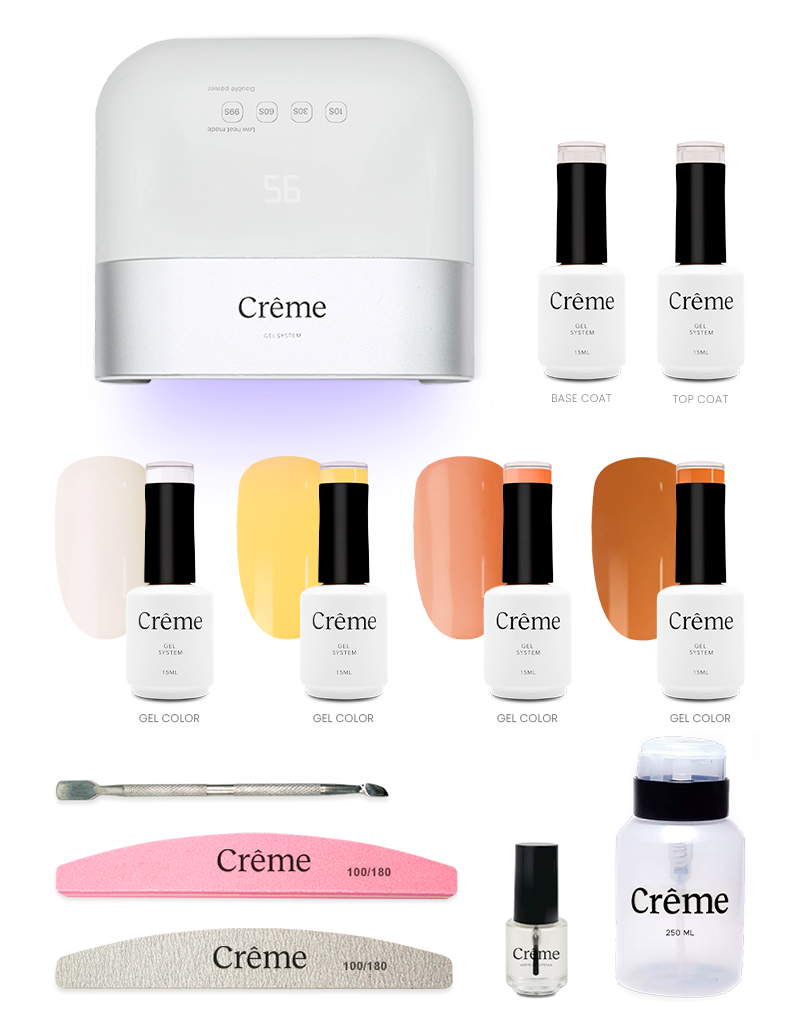 PERSONAL PLUS KIT | Kit Pro Uñas Gel Todo en Uno con Lámpara Portátil | 12 Piezas