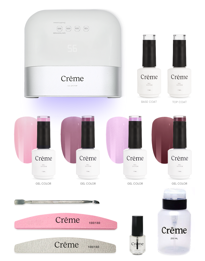 KIT PERSONAL PLUS | Kit Completo Uñas Gel con Lámpara Portátil | 12 Piezas