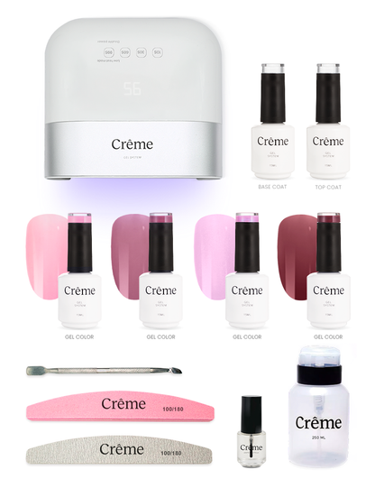 KIT PERSONAL PLUS | Kit Completo Uñas Gel con Lámpara Portátil | 12 Piezas