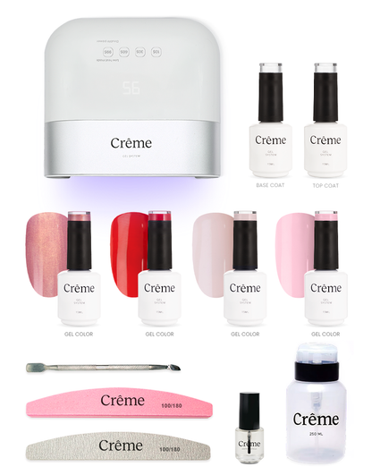 KIT PERSONAL PLUS | Kit Completo Uñas Gel con Lámpara Portátil | 12 Piezas