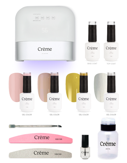 KIT PERSONAL PLUS | Kit Completo Uñas Gel con Lámpara Portátil | 12 Piezas