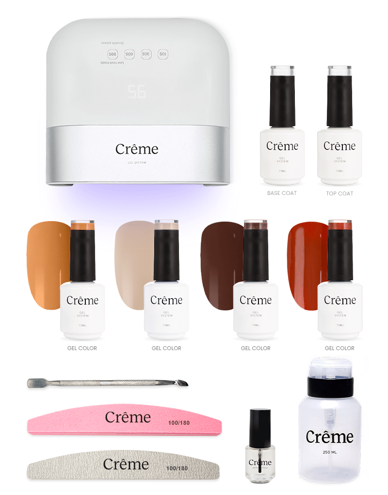 PERSONAL PLUS KIT | Kit Pro Uñas Gel Todo en Uno con Lámpara Portátil | 12 Piezas