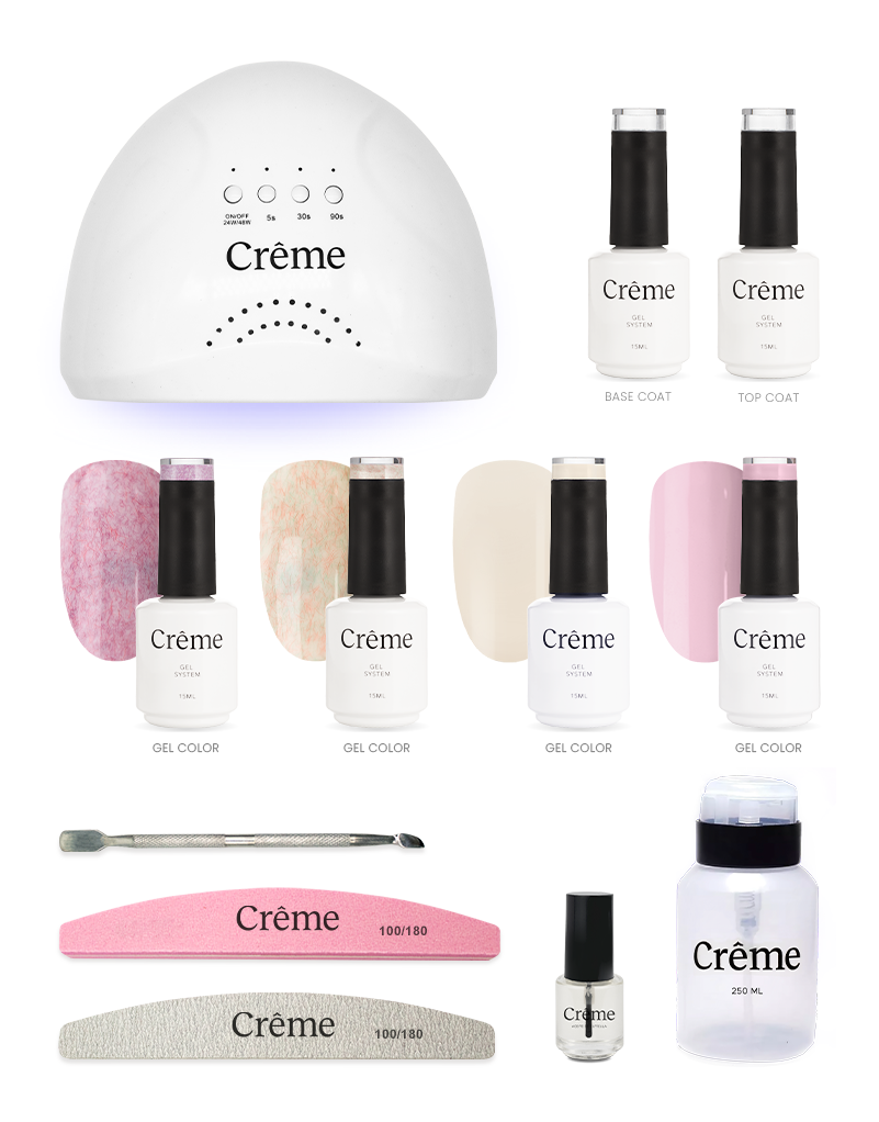 KIT PERSONAL | Kit Ideal Uñas Gel Todo en Uno | 12 Piezas