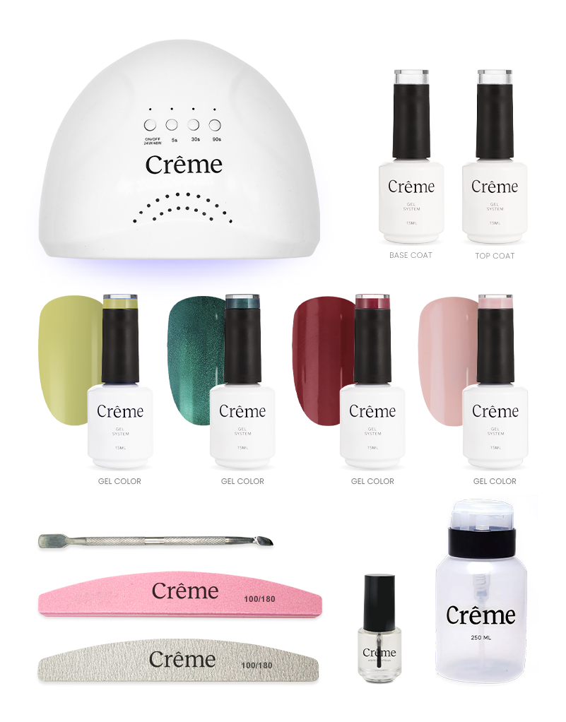 KIT PERSONAL | Kit Ideal Uñas Gel Todo en Uno | 12 Piezas
