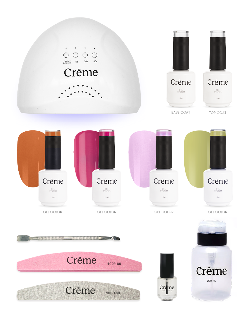 KIT PERSONAL | Kit Ideal Uñas Gel Todo en Uno | 12 Piezas
