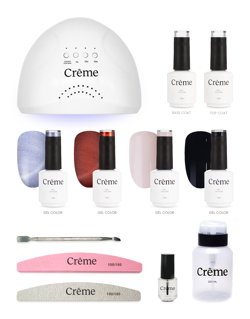 KIT PERSONAL | Kit Ideal Uñas Gel Todo en Uno | 12 Piezas