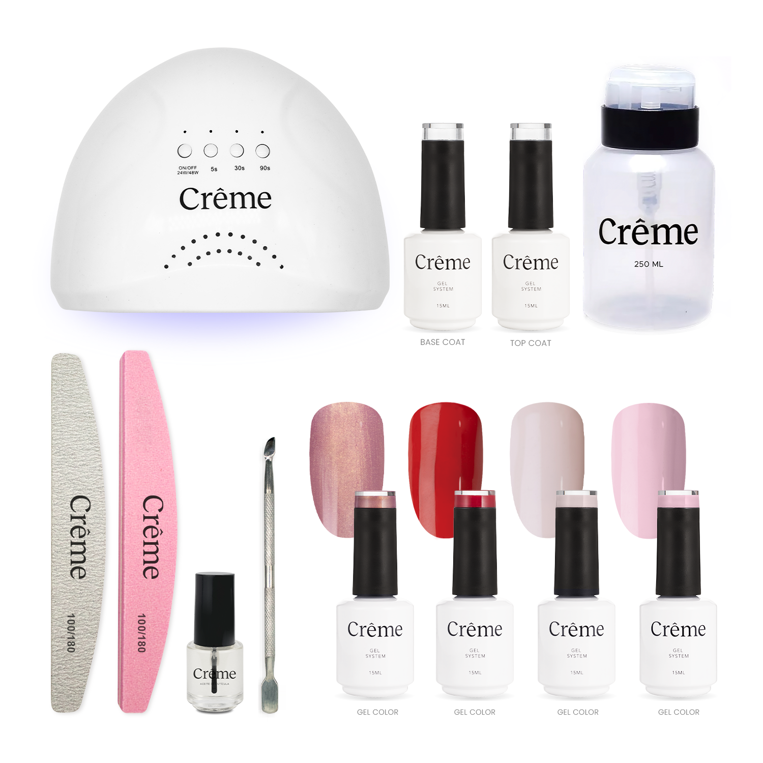 KIT PERSONAL | Kit Ideal Uñas Gel Todo en Uno | 12 Piezas
