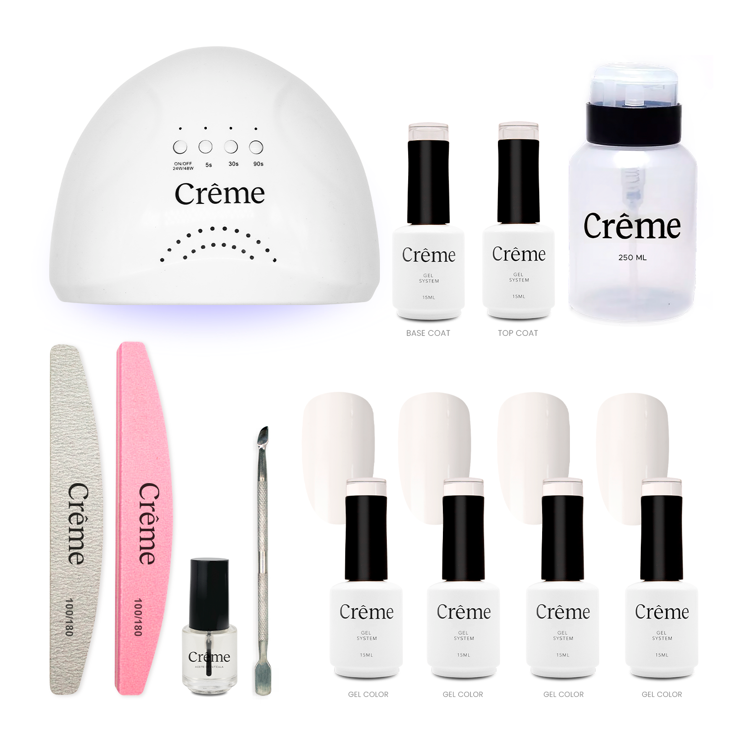 PERSONAL KIT | Kit Ideal Uñas Gel Todo en Uno | 12 Piezas