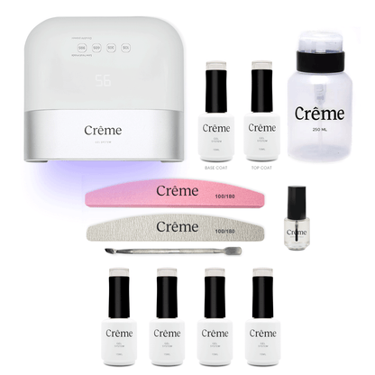 PERSONAL PLUS KIT | Kit Pro Uñas Gel Todo en Uno con Lámpara Portátil | 12 Piezas