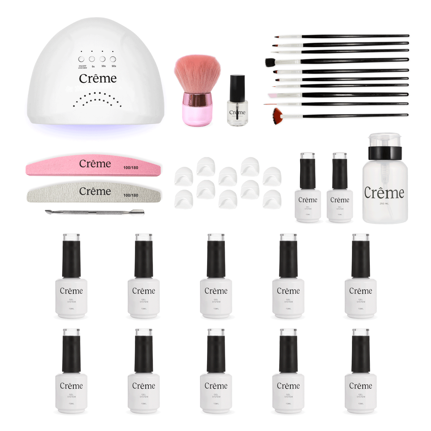 KIT PRO | Kit Profesional Uñas Gel Todo en Uno | 39 Piezas