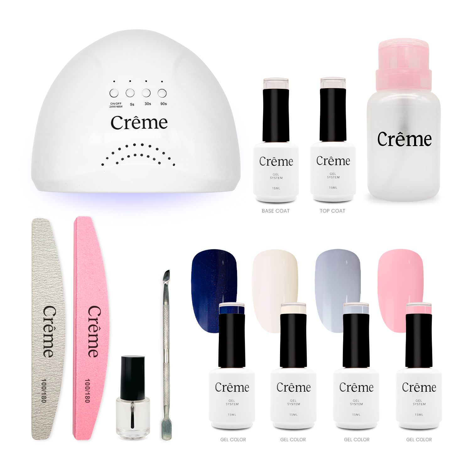 PERSONAL KIT | Kit Ideal Uñas Gel Todo en Uno | 12 Piezas