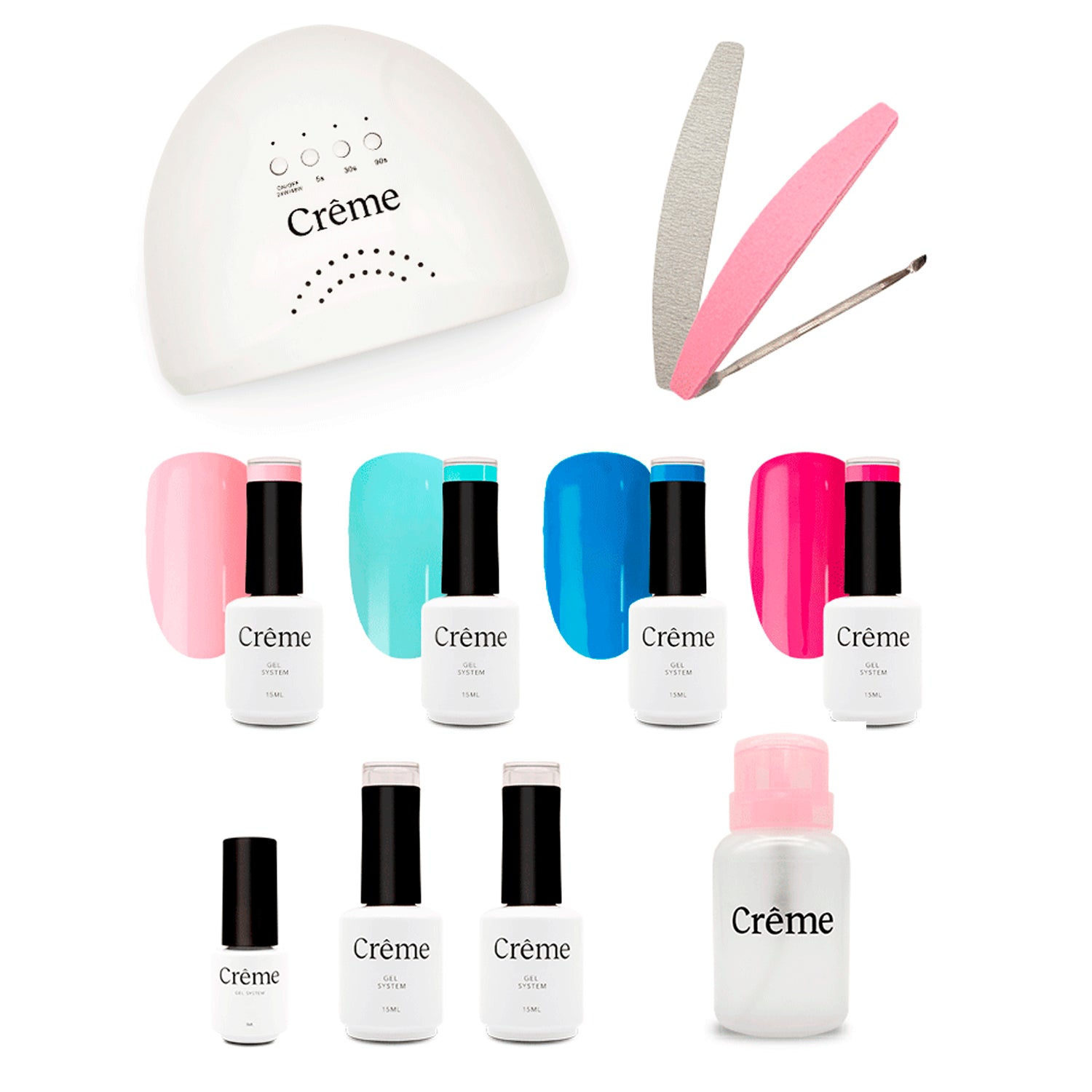 PERSONAL KIT | Kit Ideal Uñas Gel Todo en Uno | 12 Piezas