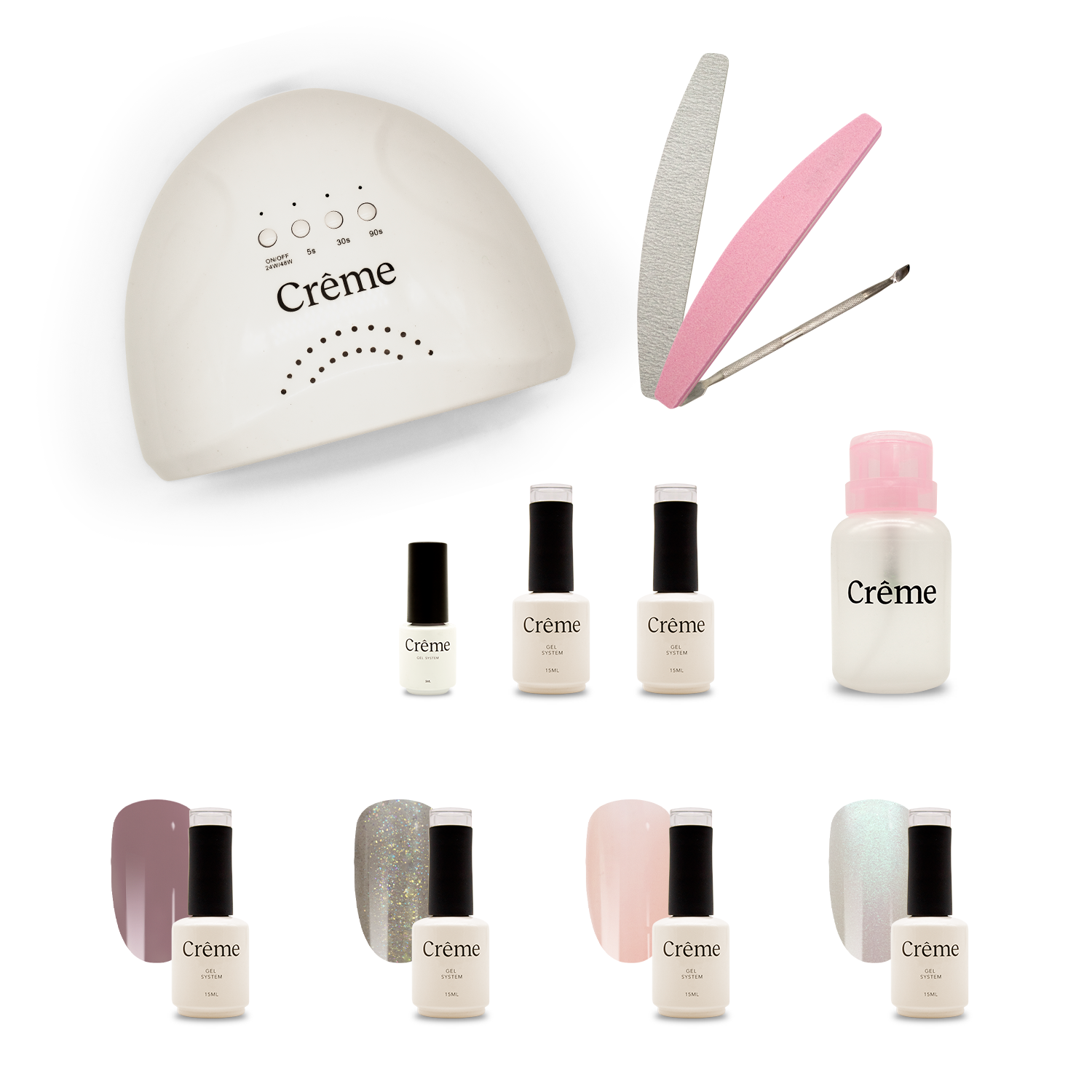 PERSONAL KIT | Kit Ideal Uñas Gel Todo en Uno | 12 Piezas