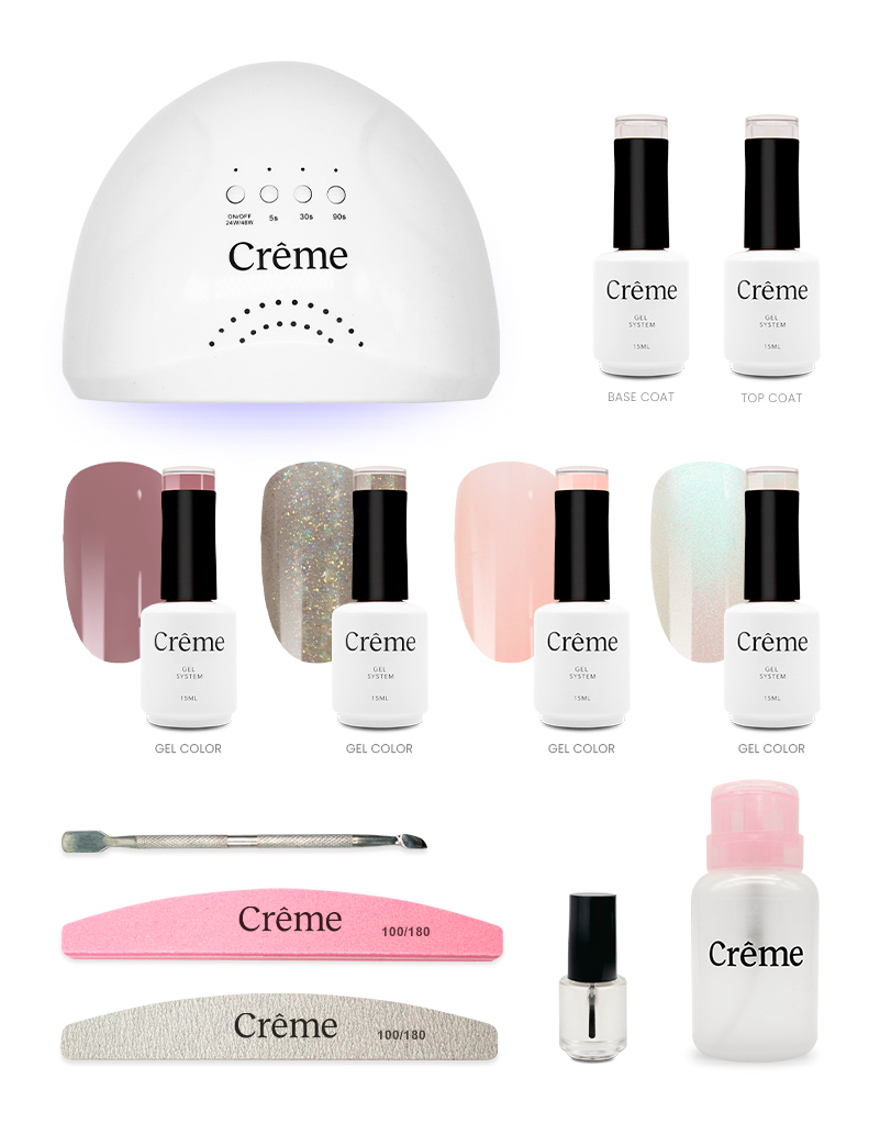 PERSONAL KIT | Kit Ideal Uñas Gel Todo en Uno | 12 Piezas