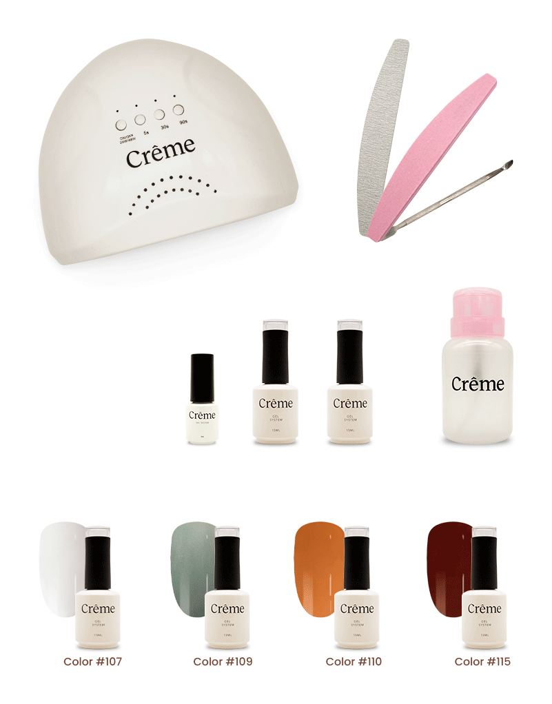 PERSONAL KIT | Kit Ideal Uñas Gel Todo en Uno | 12 Piezas