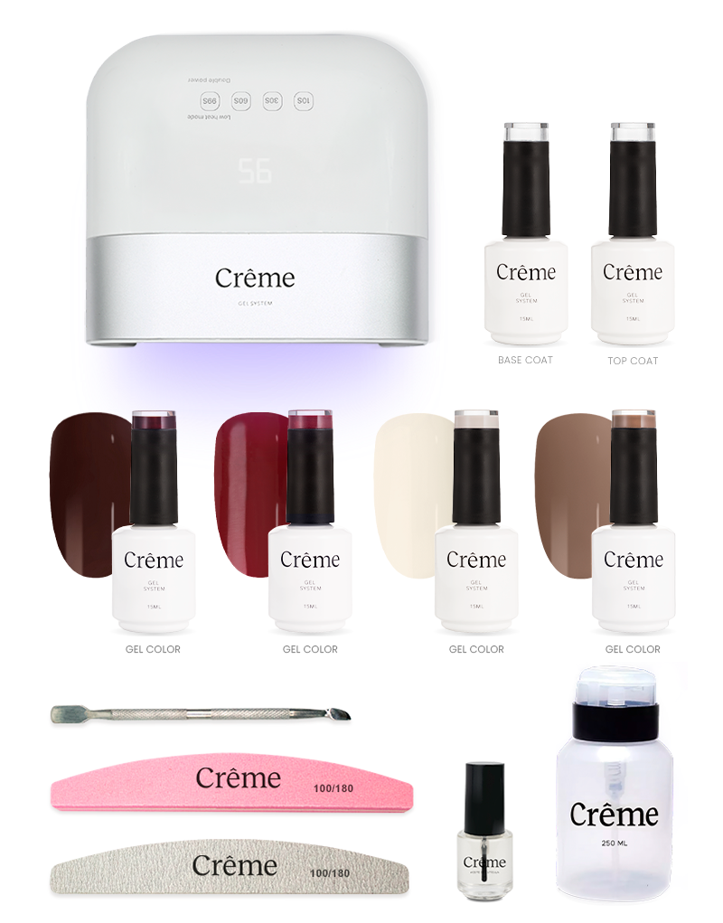 PERSONAL PLUS KIT | Kit Pro Uñas Gel Todo en Uno con Lámpara Portátil | 12 Piezas