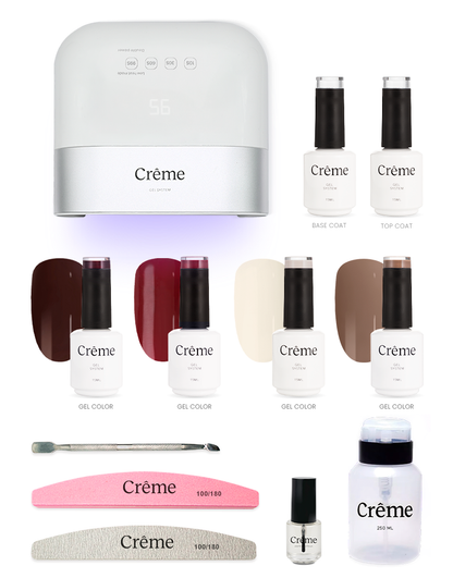 PERSONAL PLUS KIT | Kit Pro Uñas Gel Todo en Uno con Lámpara Portátil | 12 Piezas